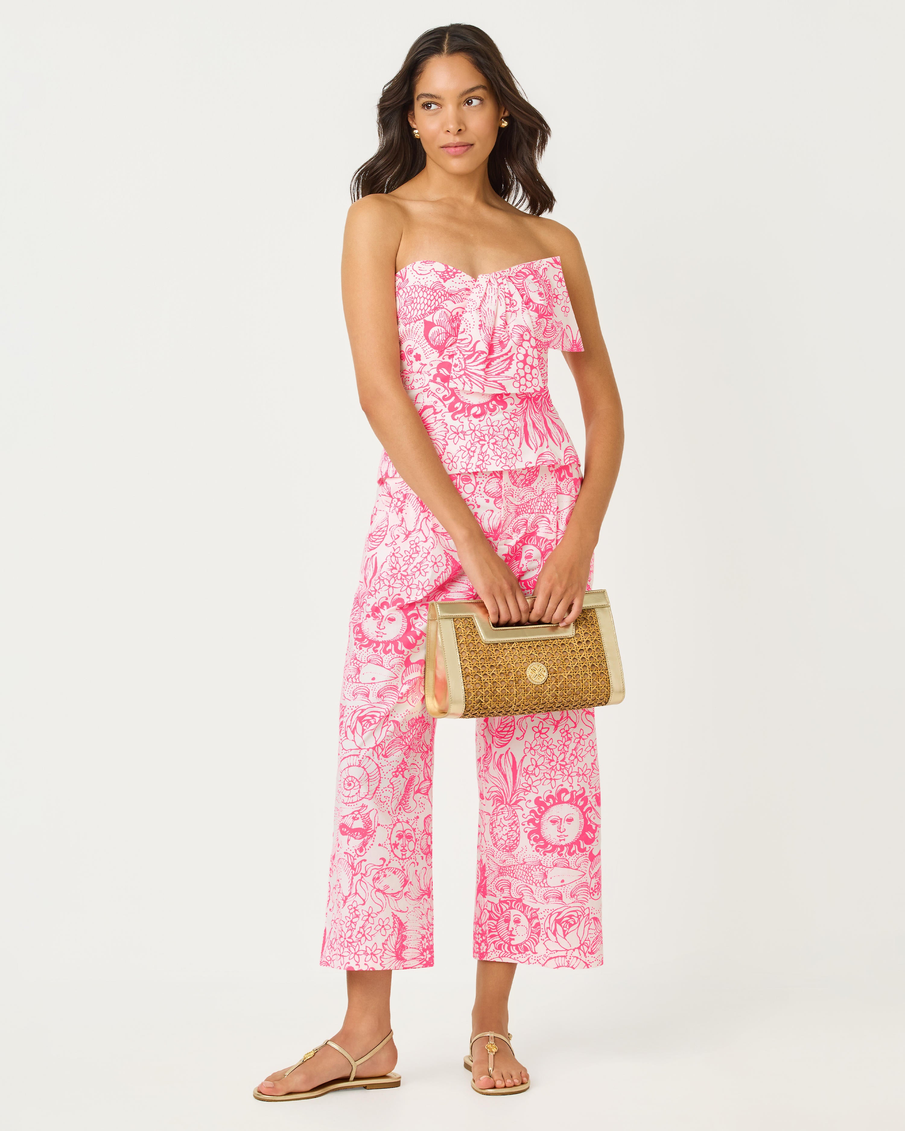 Parni Strapless Cropped Top