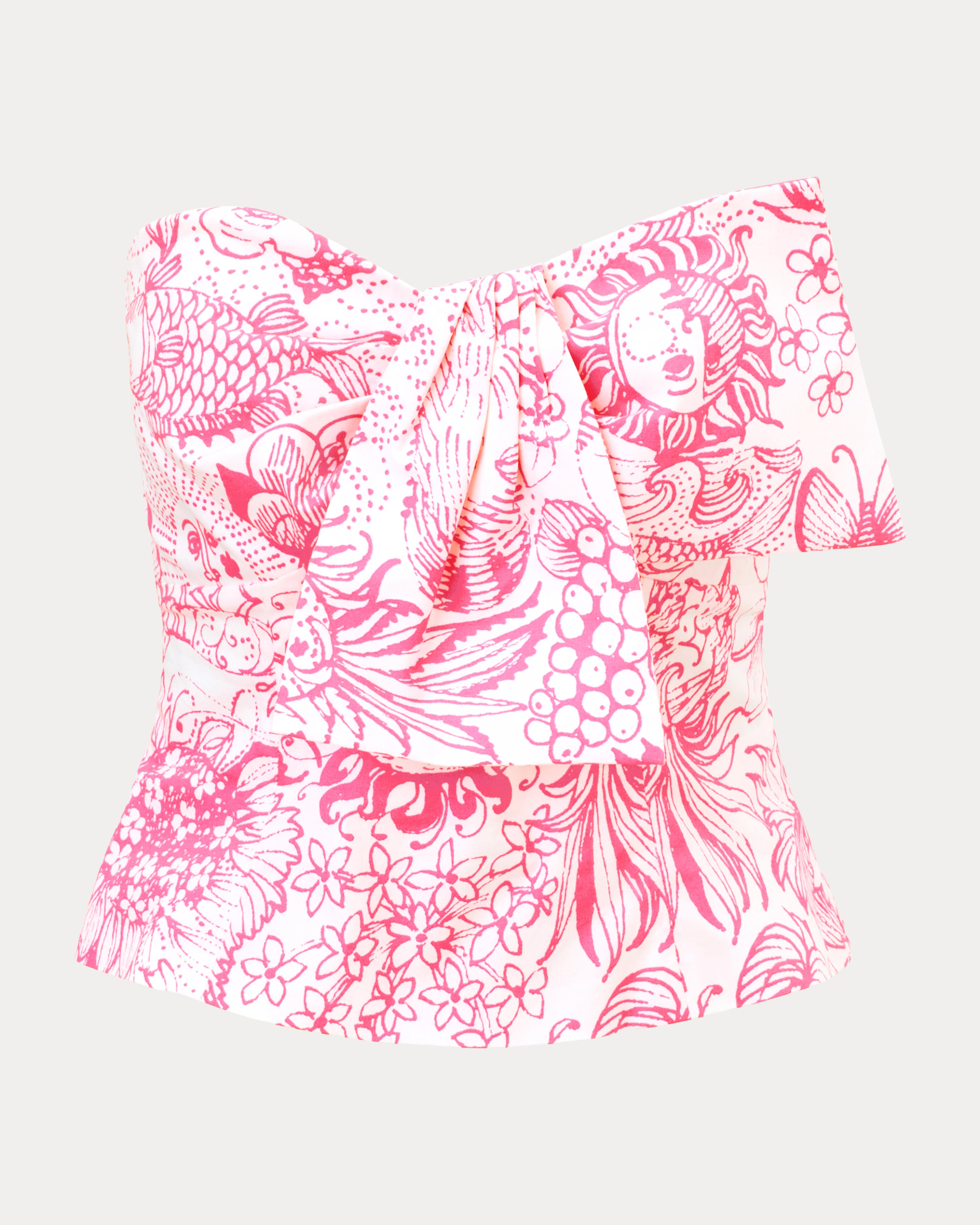 Parni Strapless Cropped Top