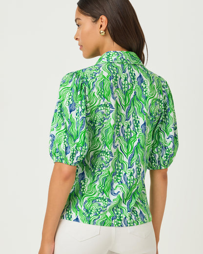 Lilly Pulitzer | Bingley Knit Top - Putting Green Lilly Of The Valley