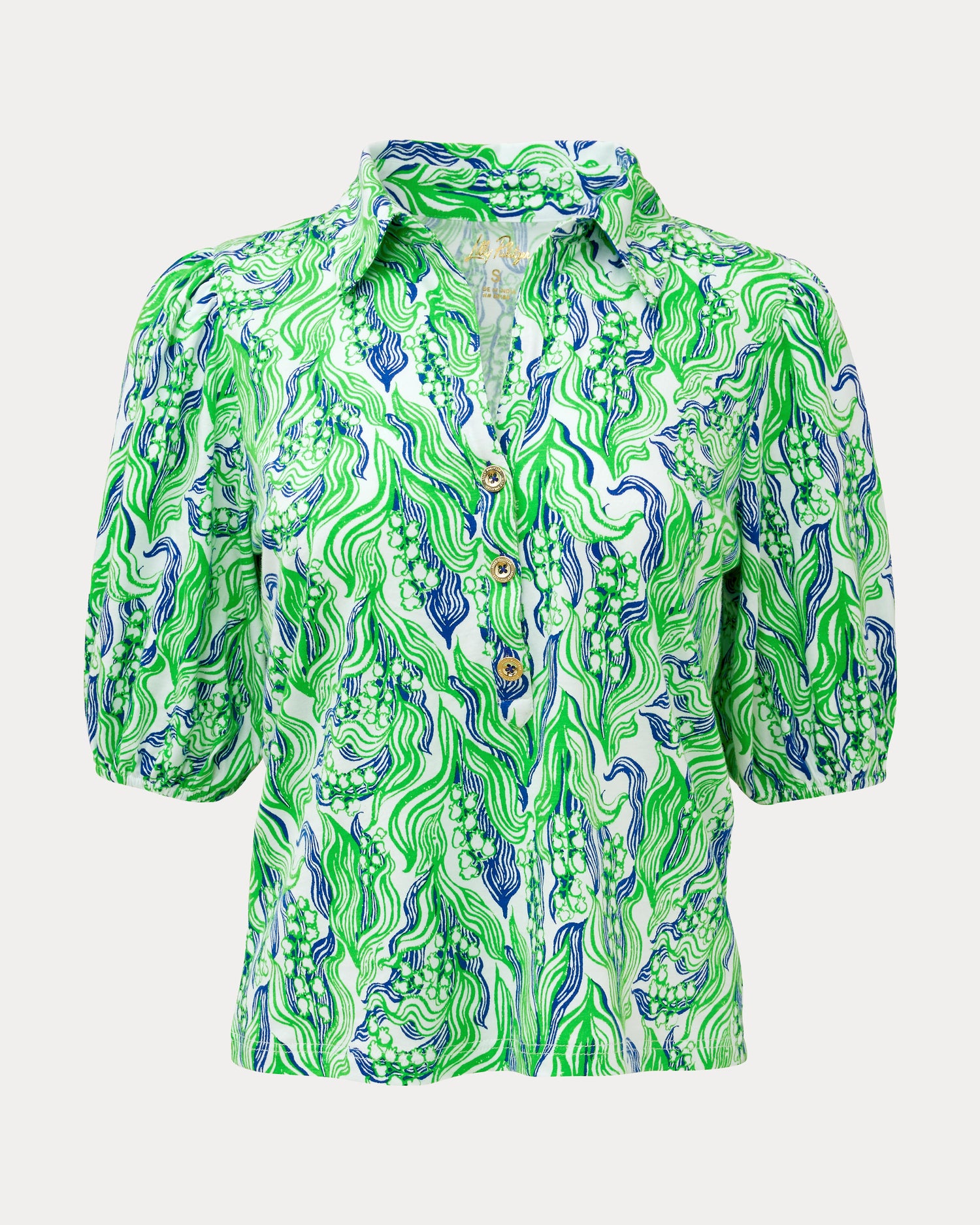 Lilly Pulitzer | Bingley Knit Top - Putting Green Lilly Of The Valley