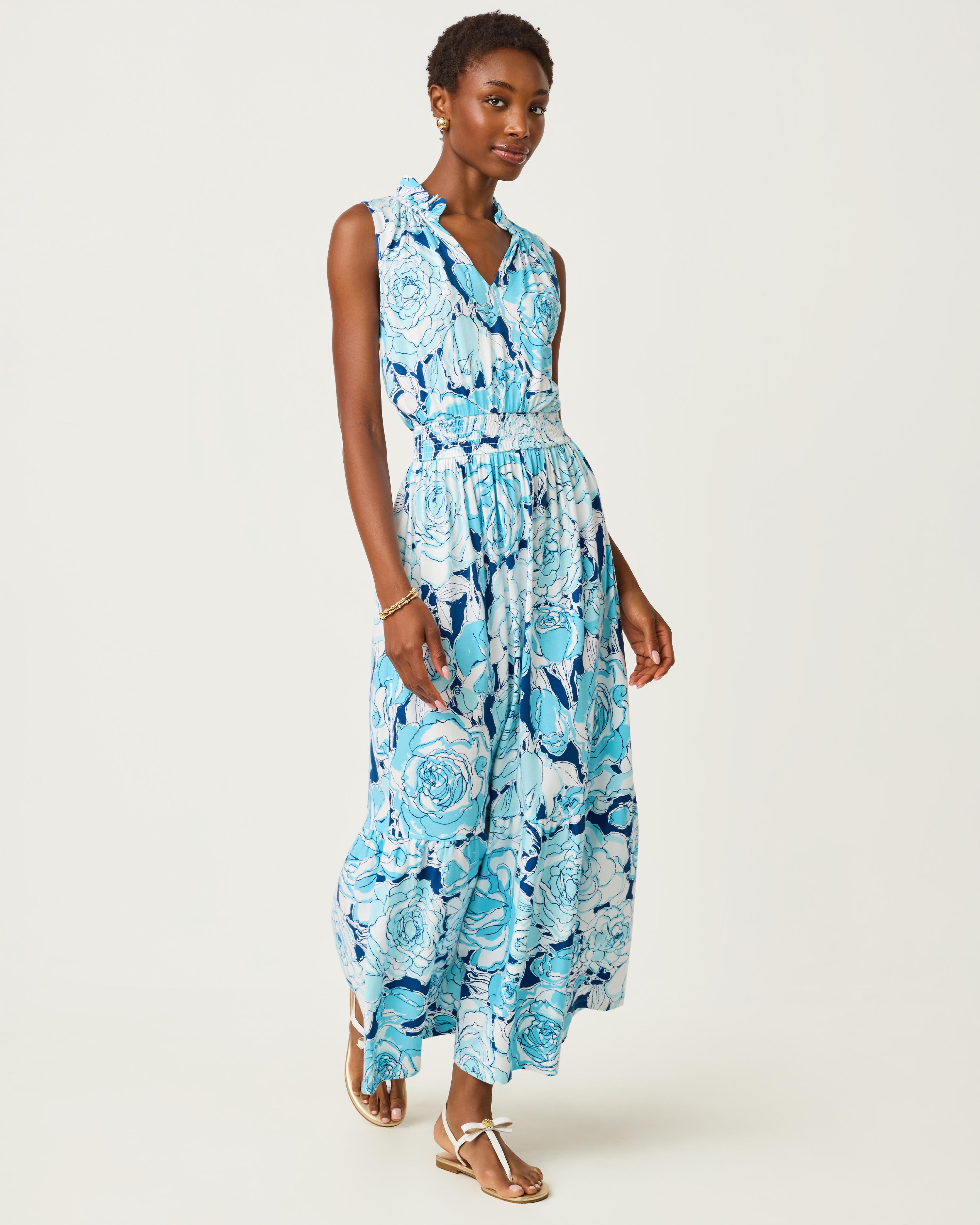 Lilly Pulitzer | Amiria Maxi Dress - Capri Blue Rosanna