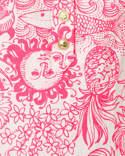 Lilly Pulitzer | Wister Stretch Shift Dress - Cherry Blossom Pink Fleur De Lilly