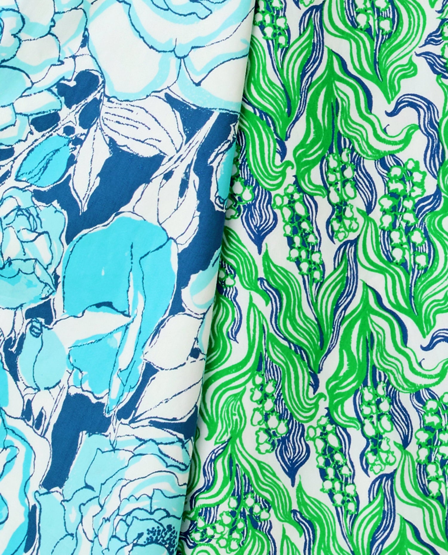 Constance Reversible Midi Wrap Skirt - Putting Green Lilly Of The Valley