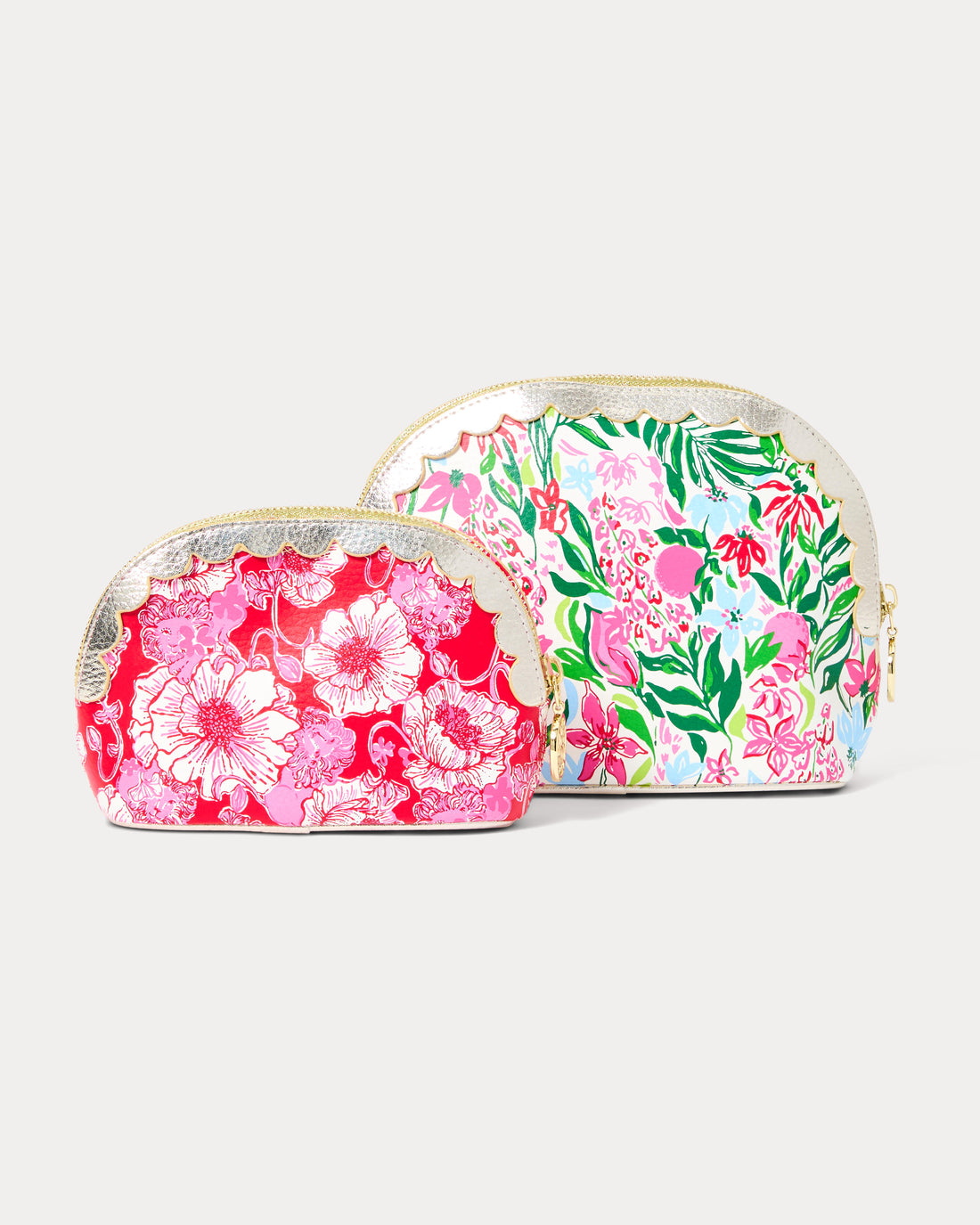 Lilly Pulitzer | Scallop Pouch Set, Glowing Gardens