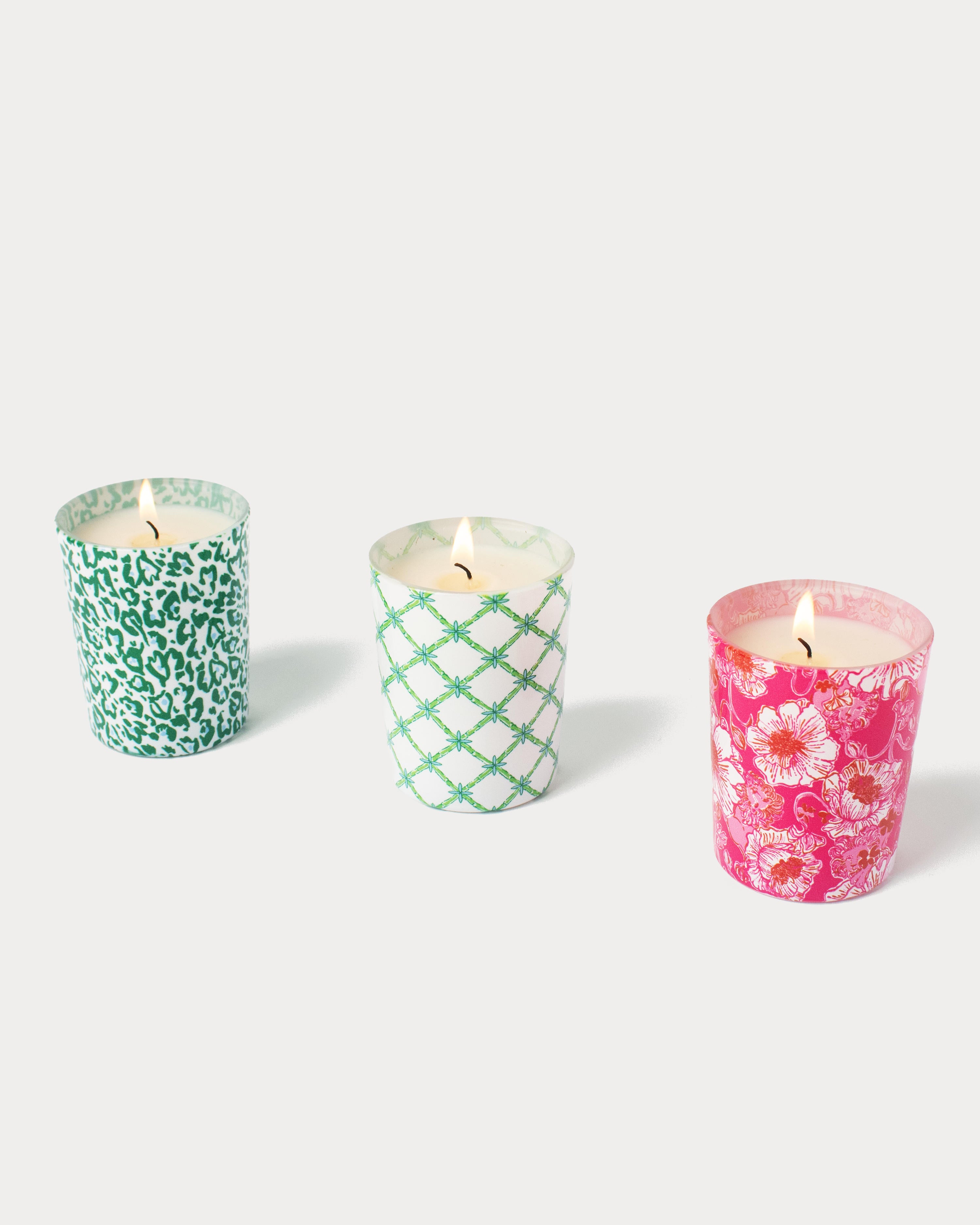 Lilly Pultizer | Votive Candle Set, Glowing Gardens
