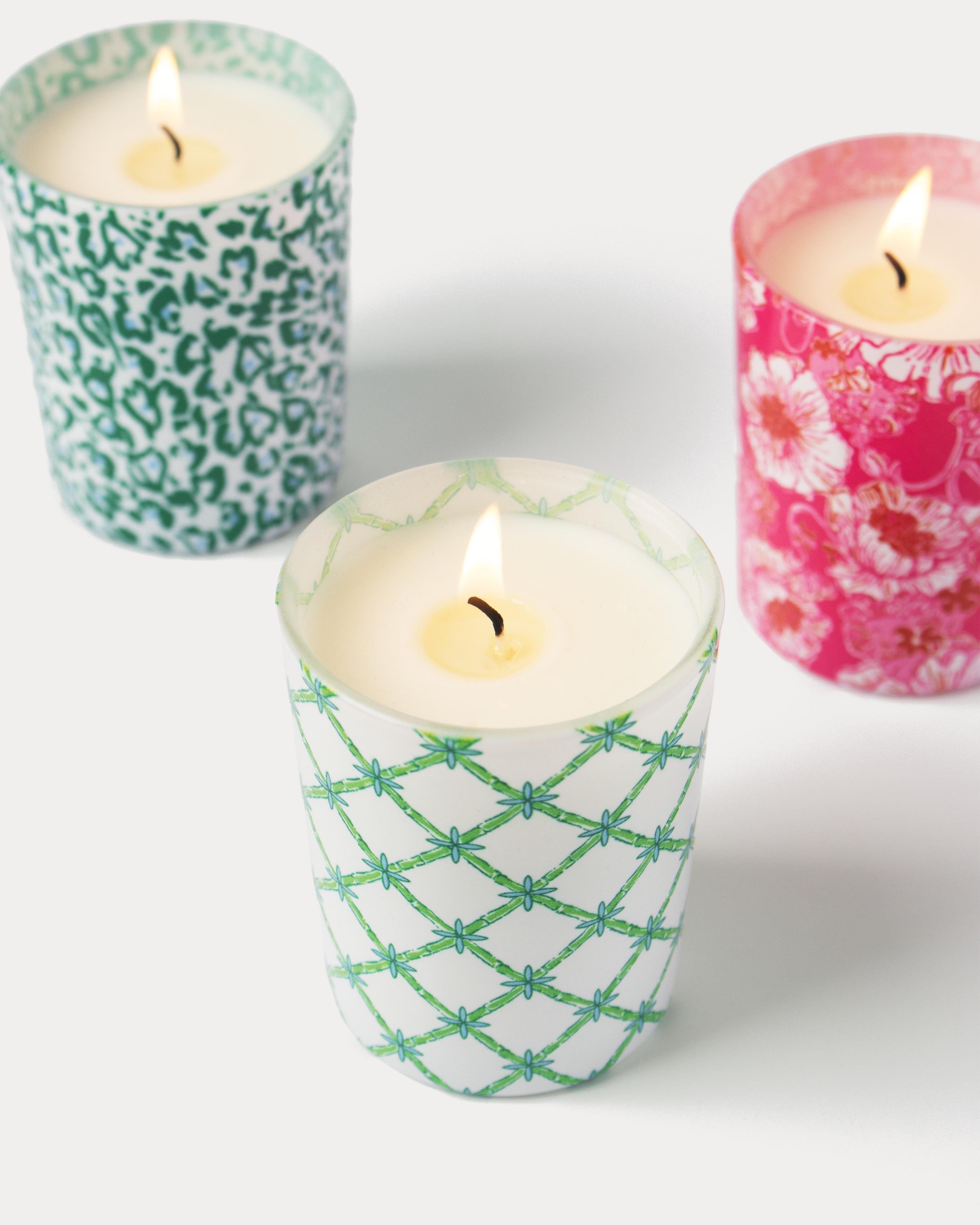 Lilly Pultizer | Votive Candle Set, Glowing Gardens
