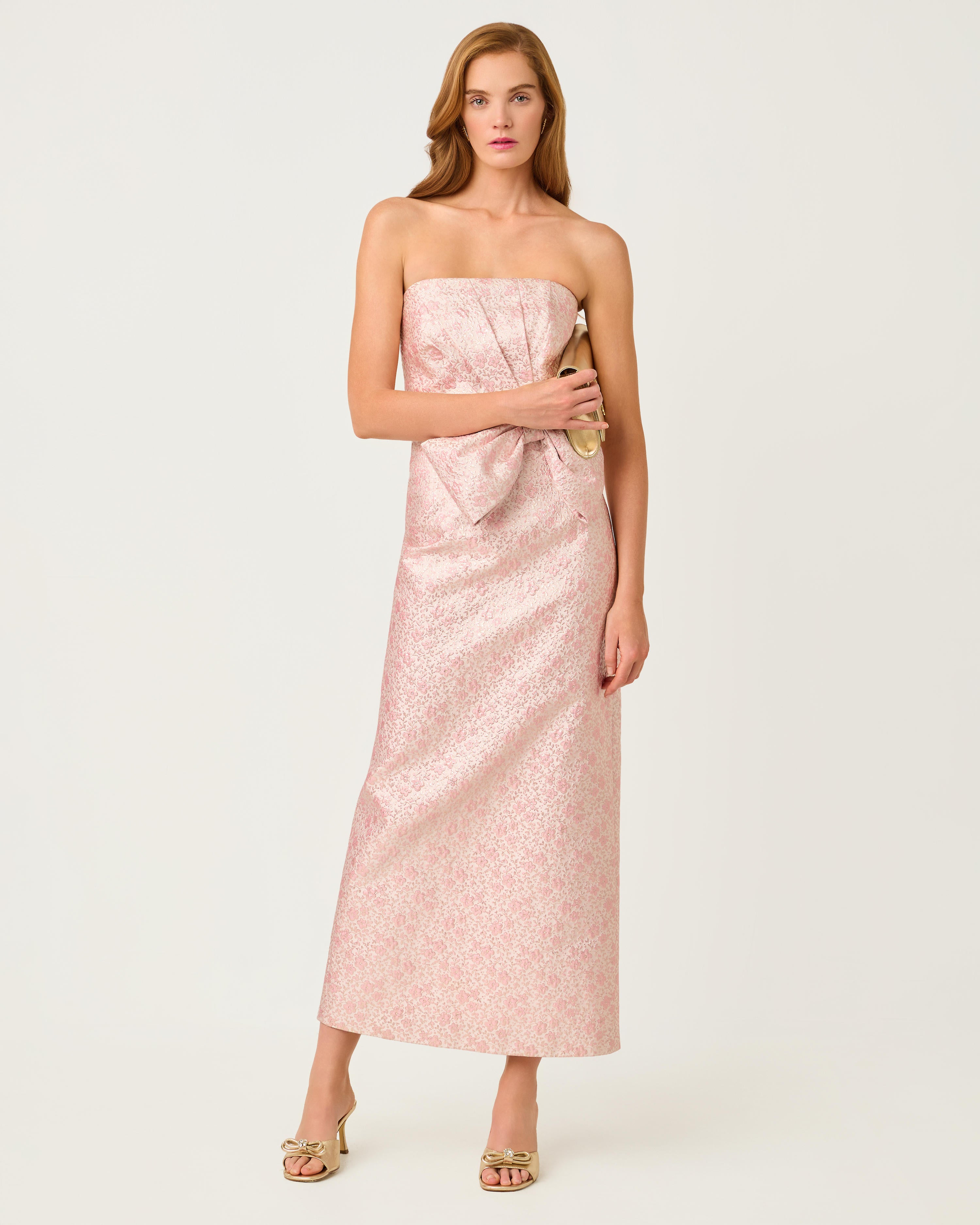 Tiernan Maxi Dress - Conch Shell Pink Ritsy Ditsy