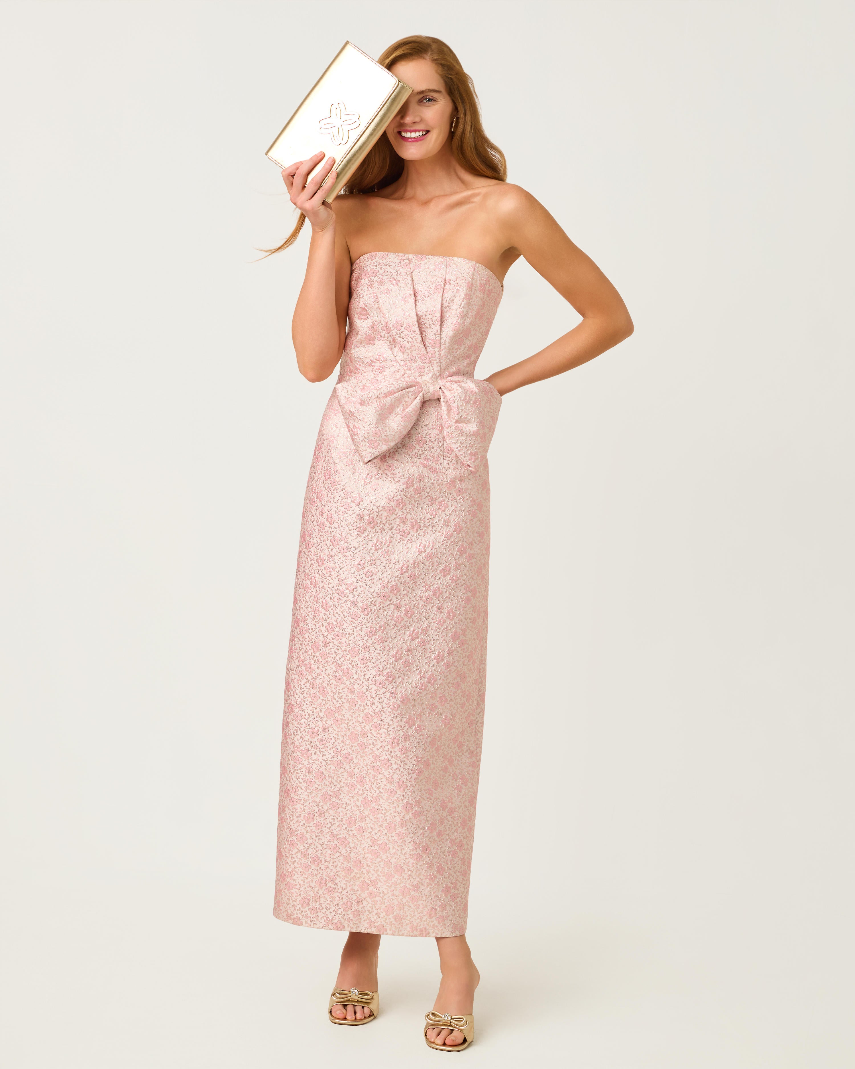 Lilly Pulitzer | Tiernan Maxi Dress - Conch Shell Pink Ritsy Ditsy