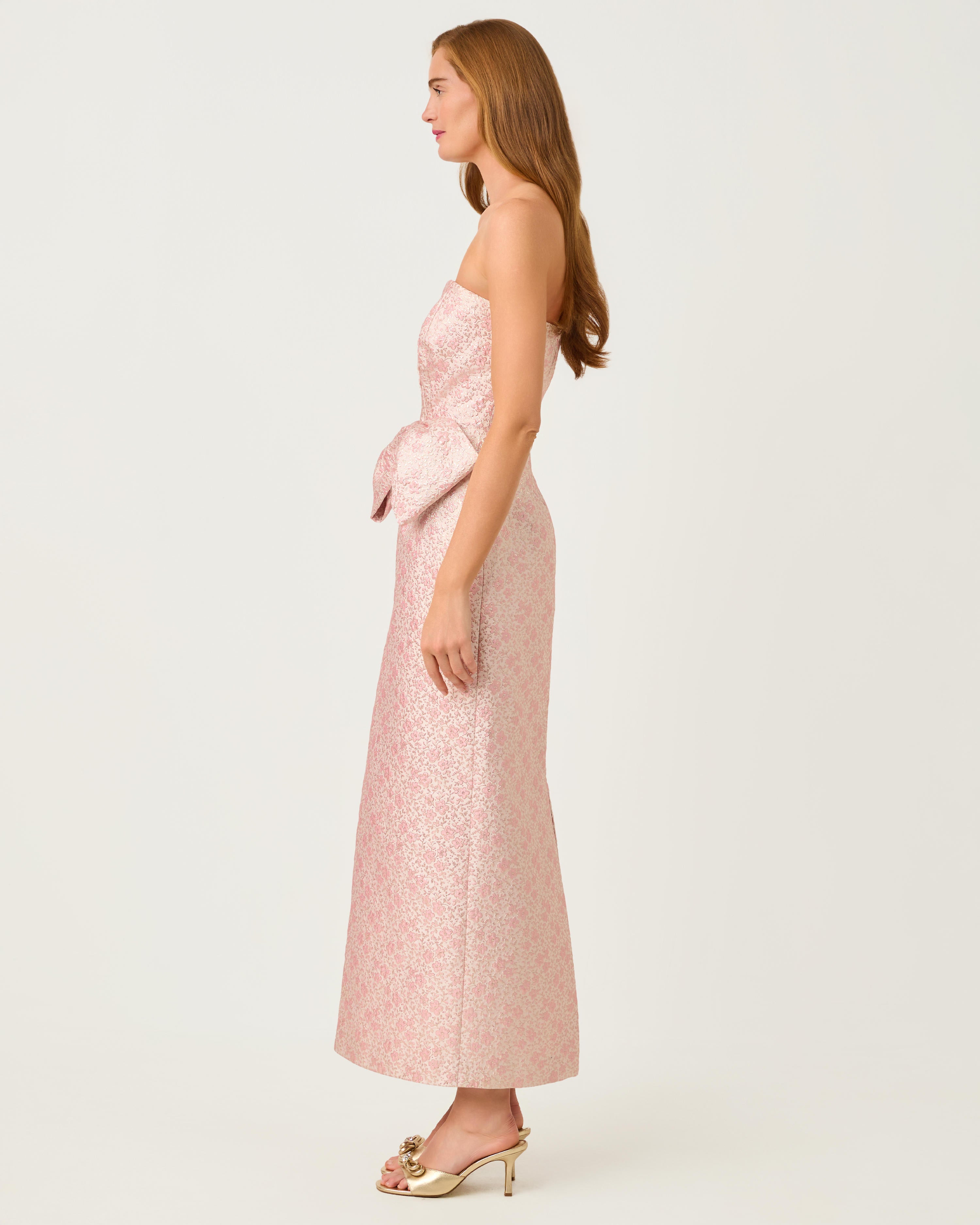 Tiernan Maxi Dress - Conch Shell Pink Ritsy Ditsy
