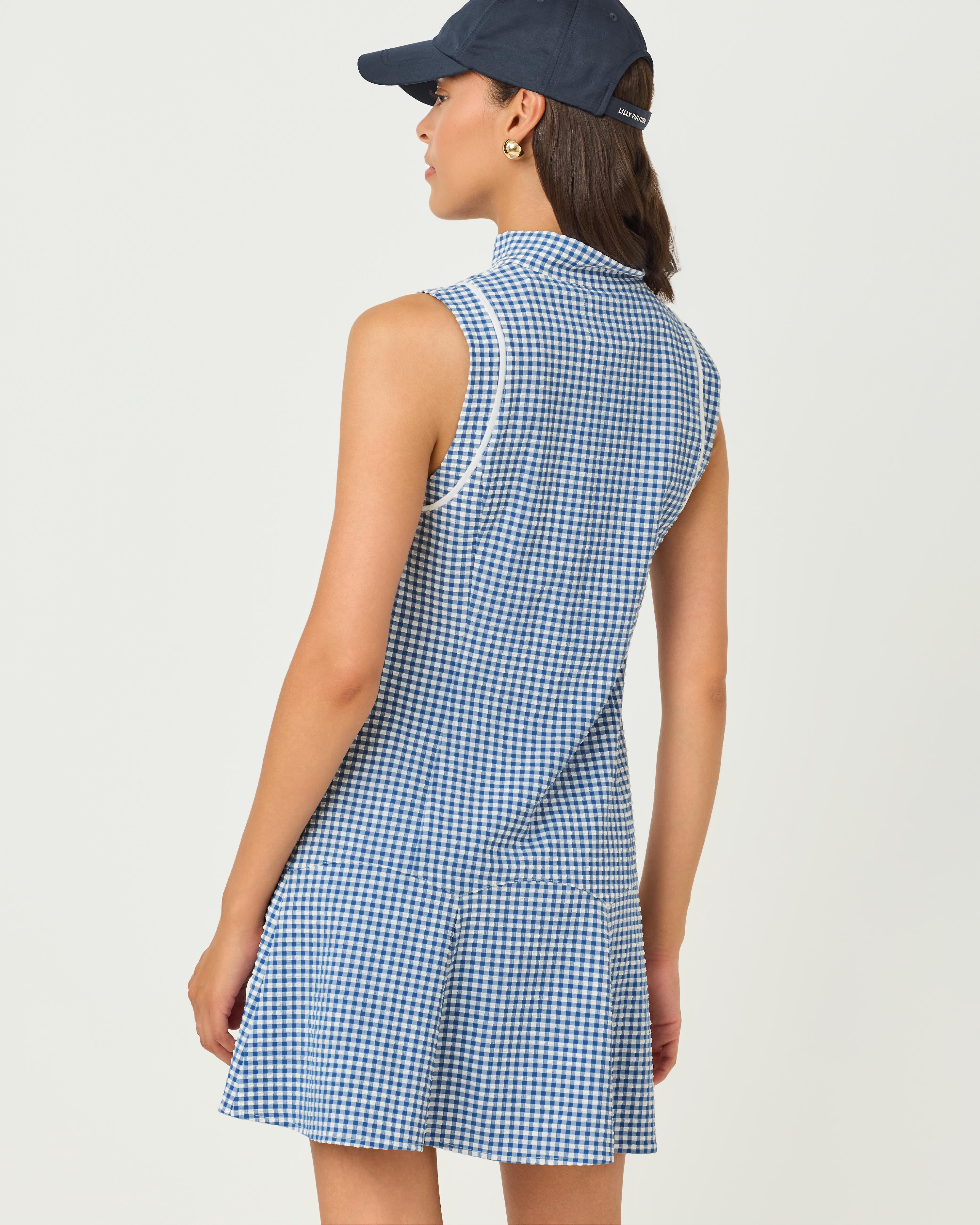 Kathy Upf 50+ Flounce Dress - Starlight Navy Mini Performance