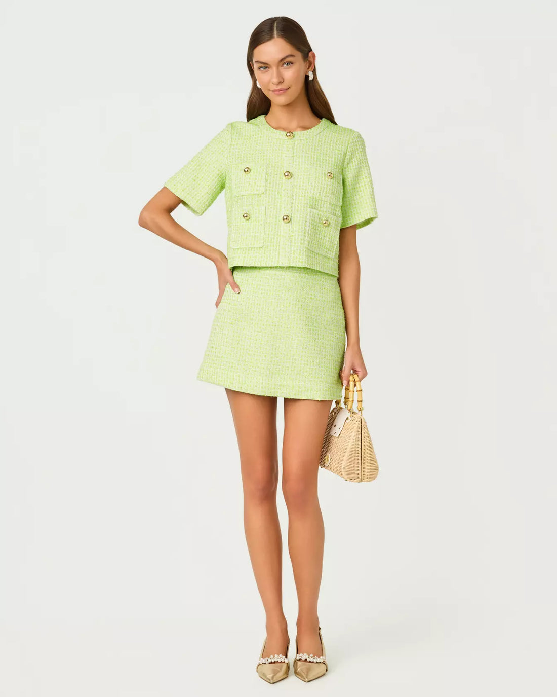 Sarissa Boucle Mini Skirt