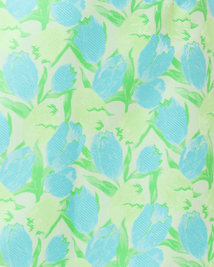Kels Mini Skirt - Capri Blue Tulip Tango