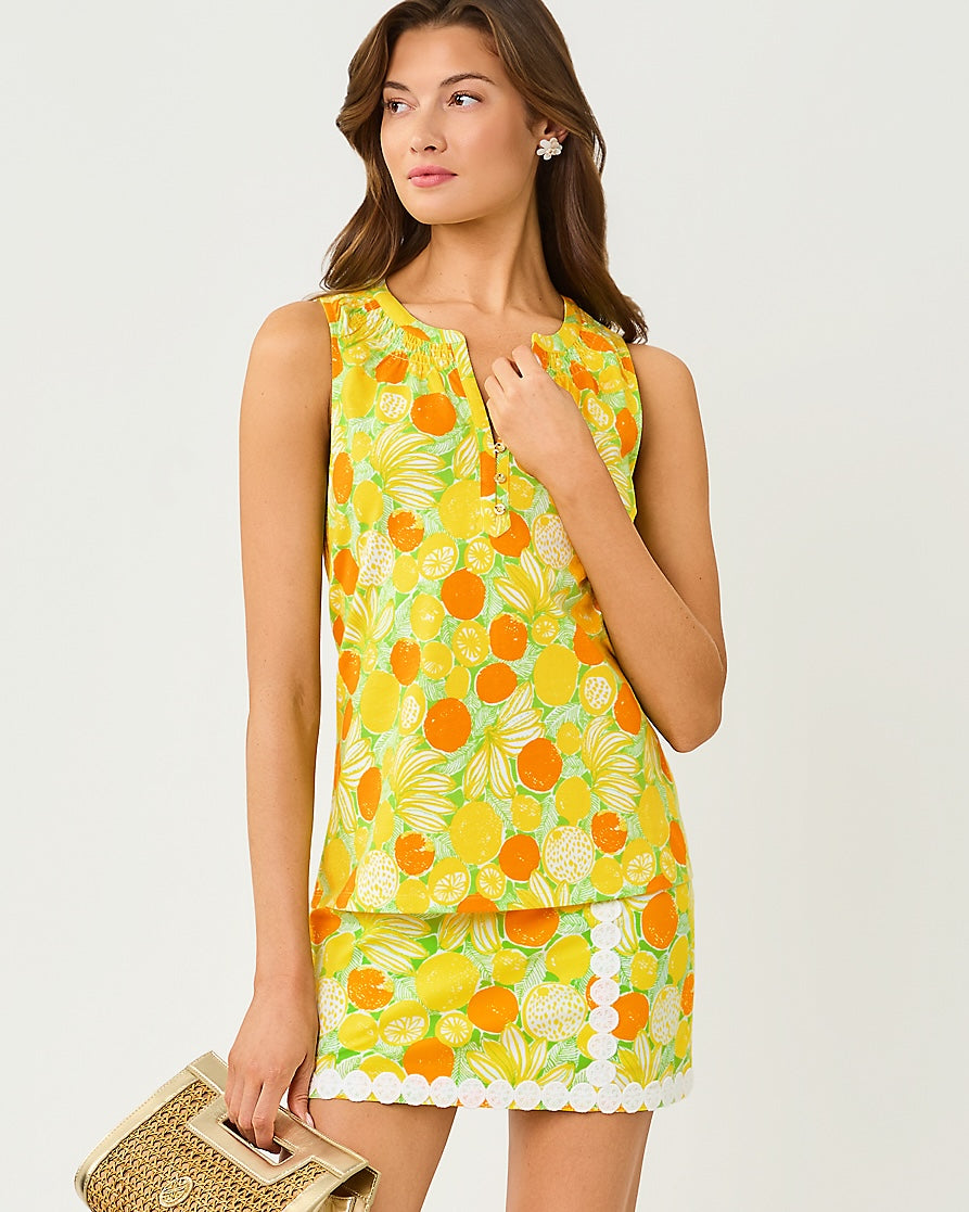 Michelina Mini Skort - Island Palm Zesty