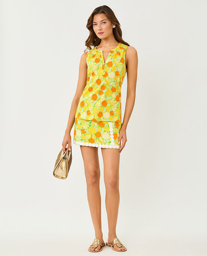 Michelina Mini Skort - Island Palm Zesty