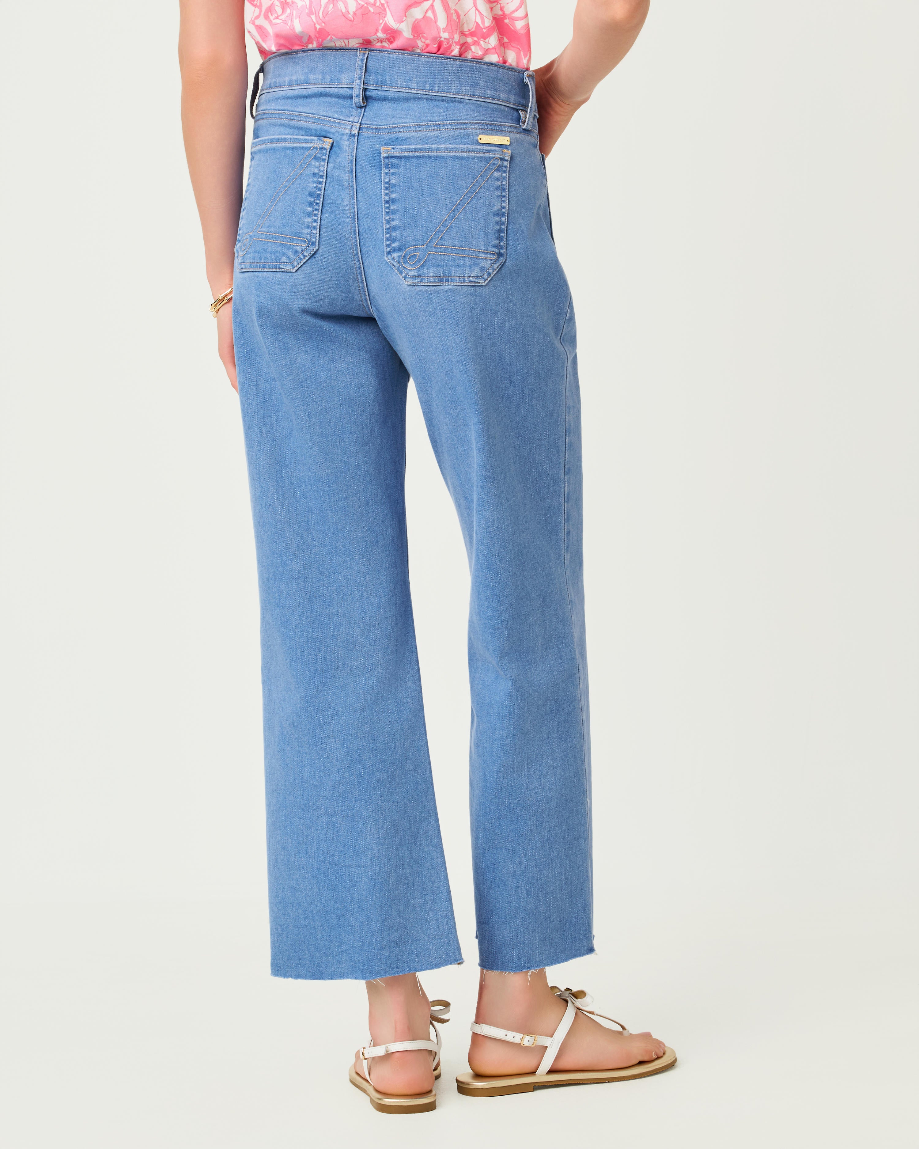 27" Harleen High Rise Crop Jean - Rosanna Wash