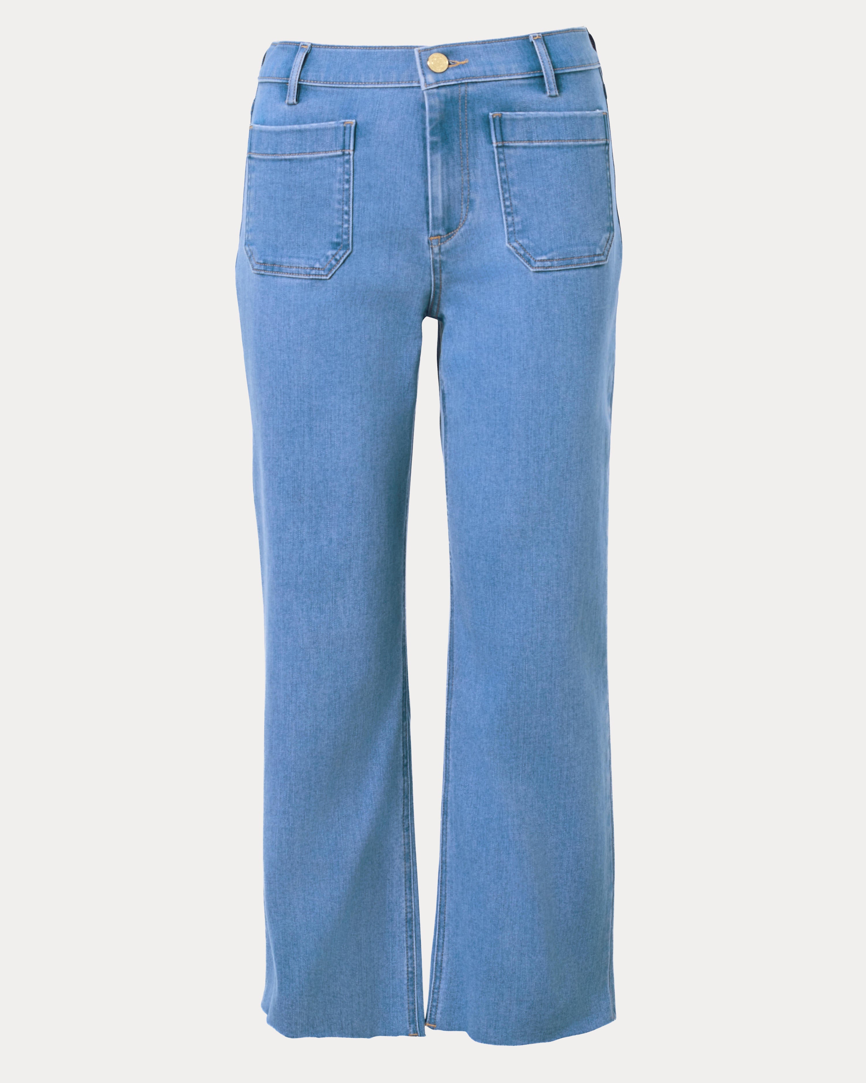 27" Harleen High Rise Crop Jean - Rosanna Wash
