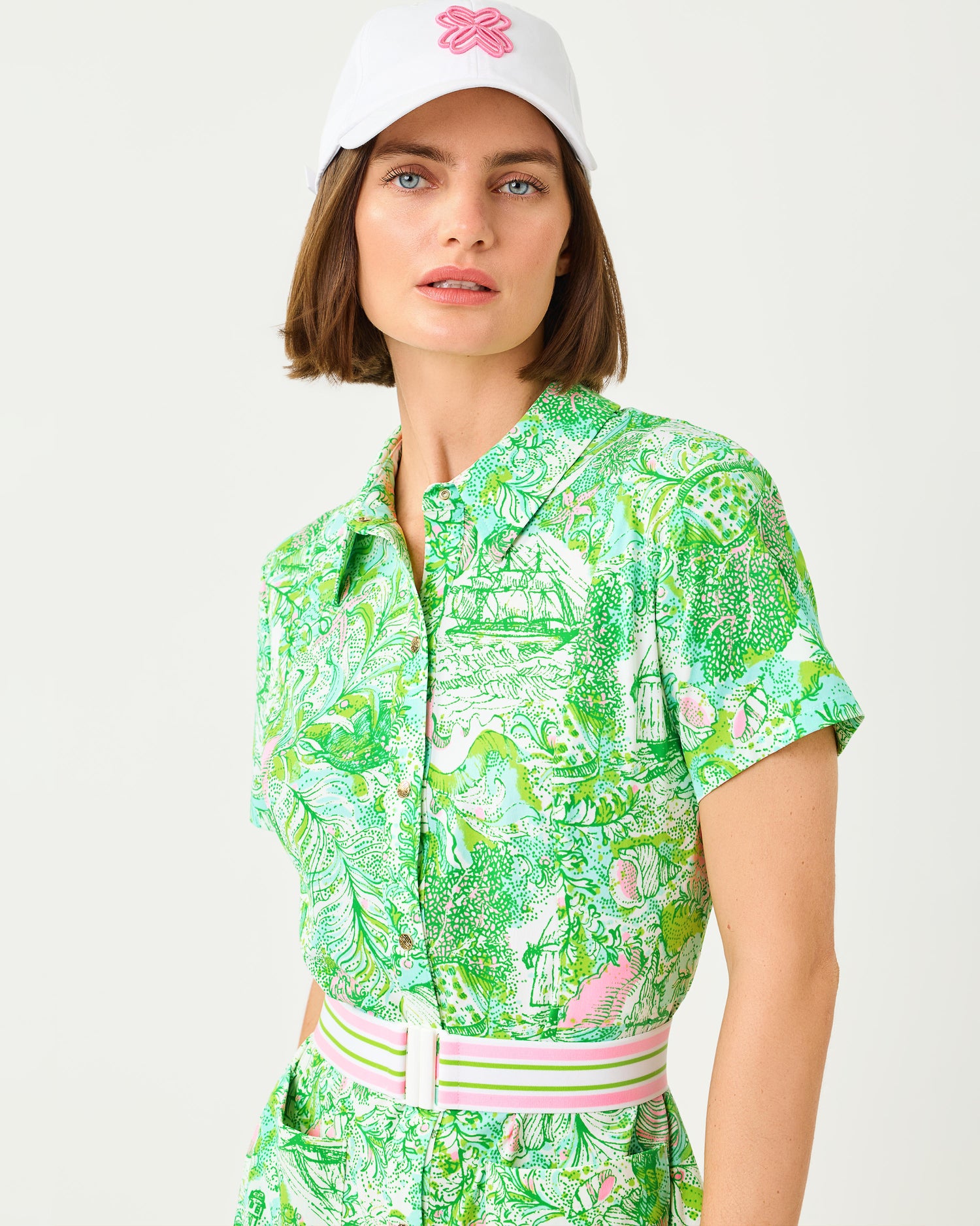 UPF 50+ Luxletic Dominica Dress - Resort White Ship To Shore