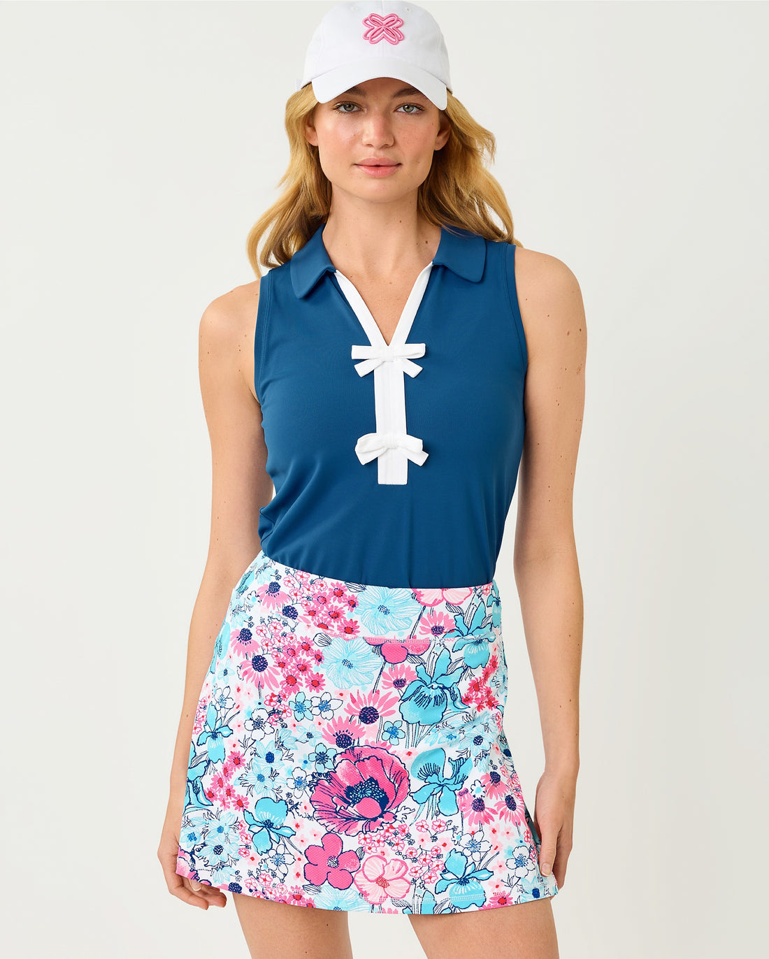Frida Sleeveless Bow Polo