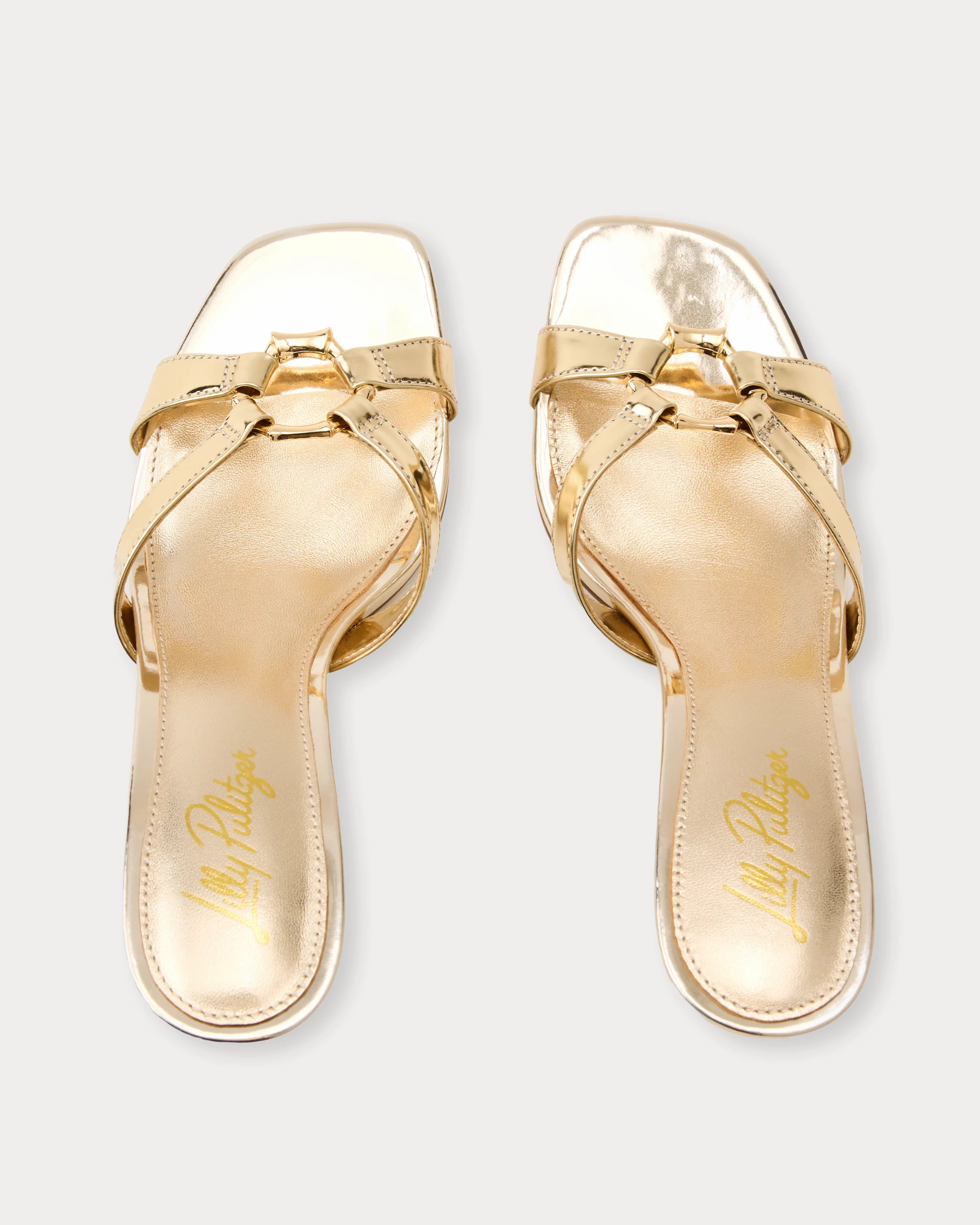 lilly pulitzer Nicolette Sandal in gold metallic