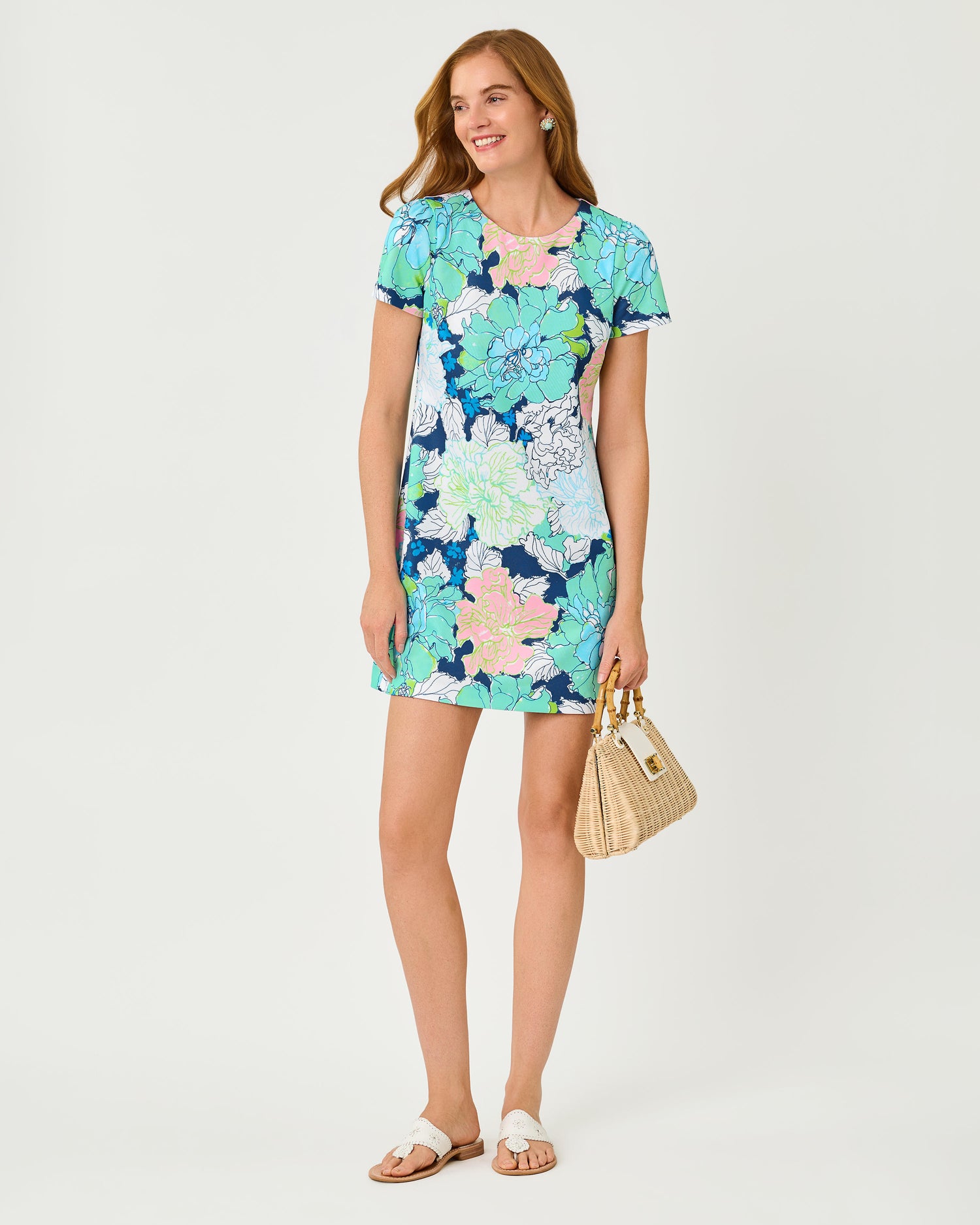 Melodie Skirted Romper - Starlight Navy Tennessees Hibiscus