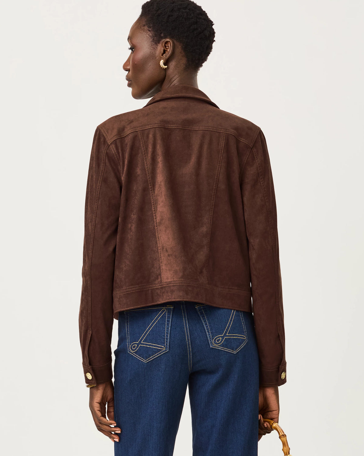 Seaspray Knit Microsuede Jacket