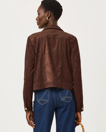 Seaspray Knit Microsuede Jacket