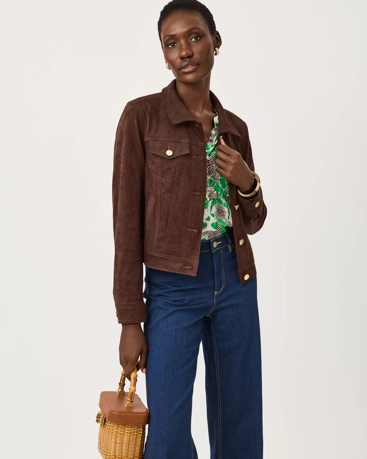 Seaspray Knit Microsuede Jacket
