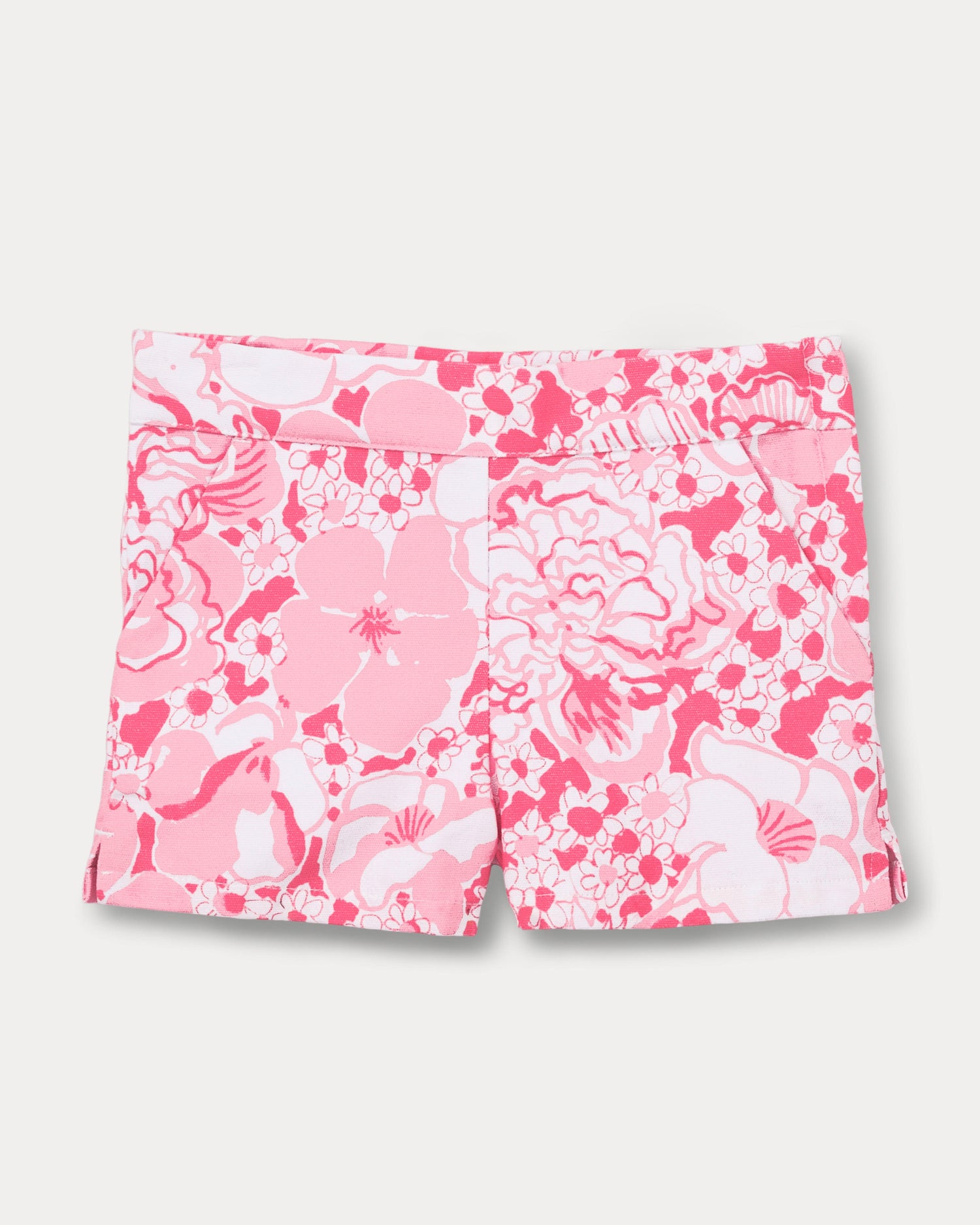 Janie and Jack Girls Clementine Short - Conch Shell Pink Burst Of Joy
