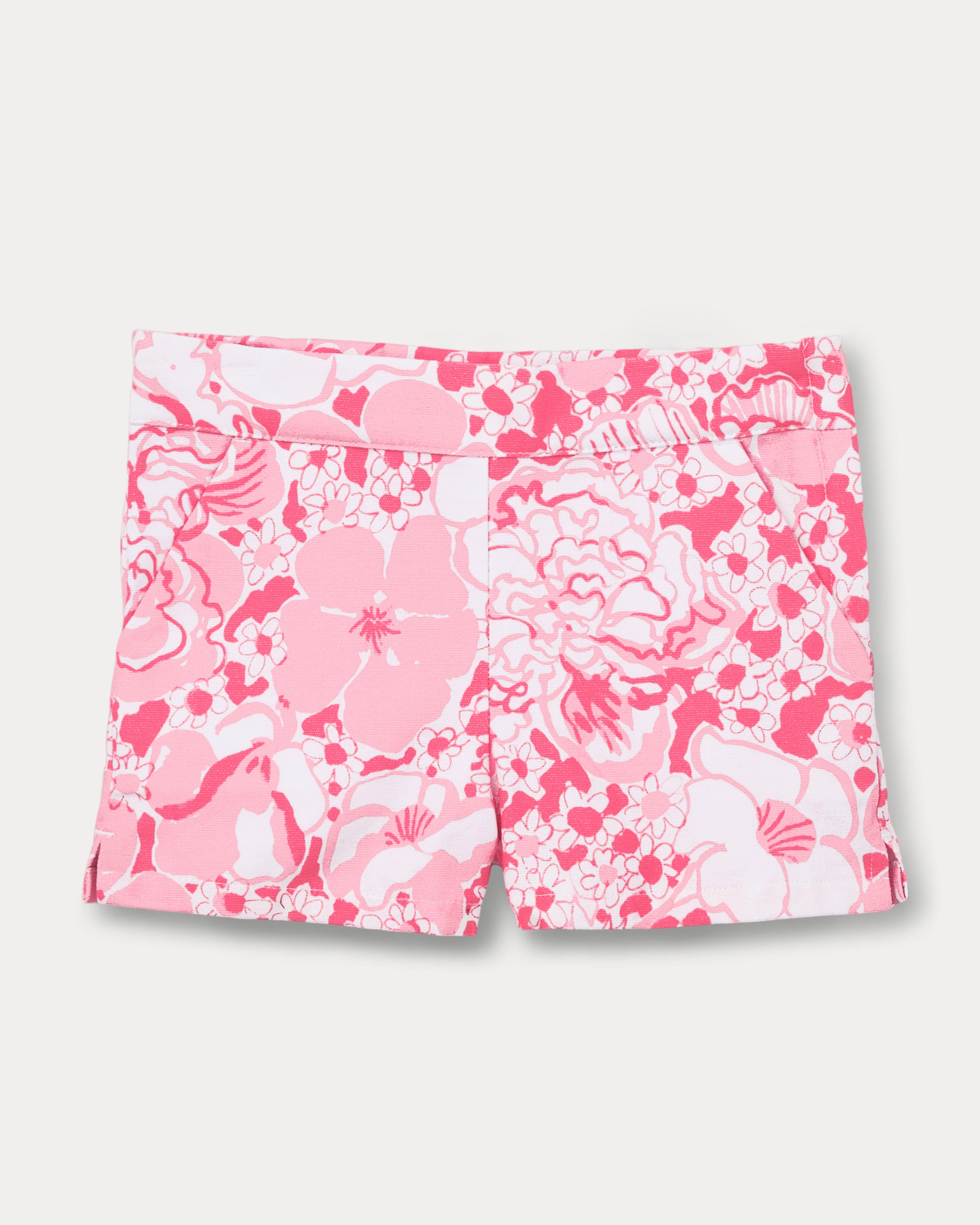 Janie and Jack Girls Clementine Short - Conch Shell Pink Burst Of Joy
