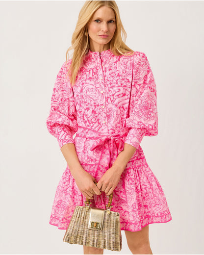 Drena Dress - Pink Aster A Rose