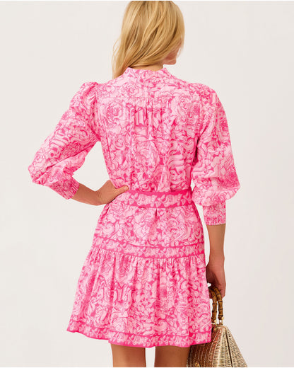 Drena Dress - Pink Aster A Rose