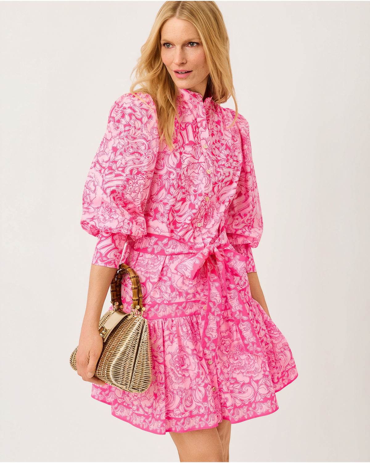 Drena Dress - Pink Aster A Rose
