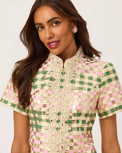 Carty Jacquard Shift Dress