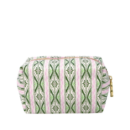 Toiletry Case, Textured Palm Stripe