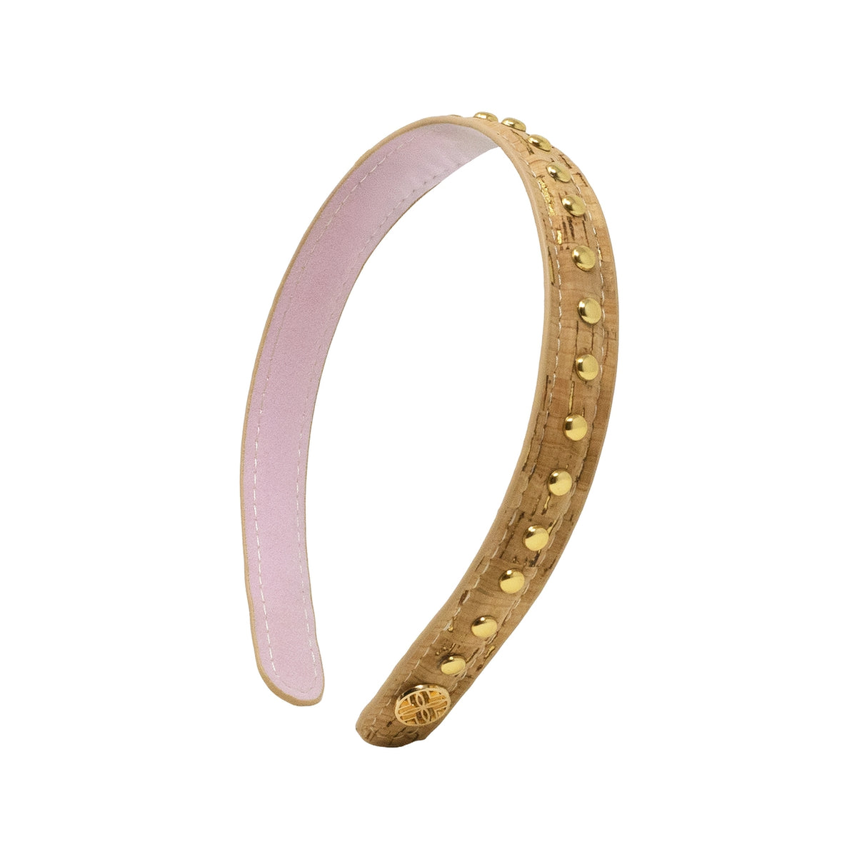 Stud Embellished Headband, Sparkle Cork