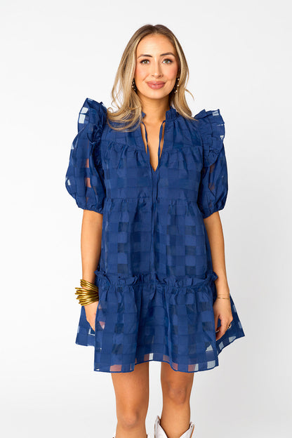 Ensley Short Dress - Navy