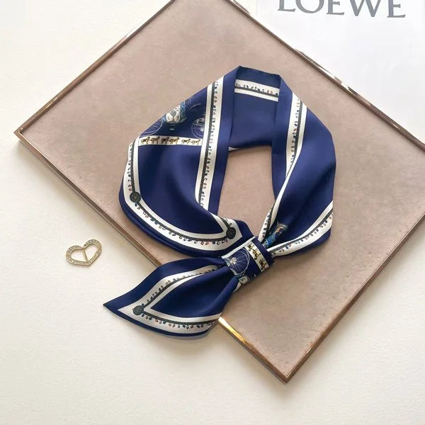 Blue Horse Parade Loop Scarf