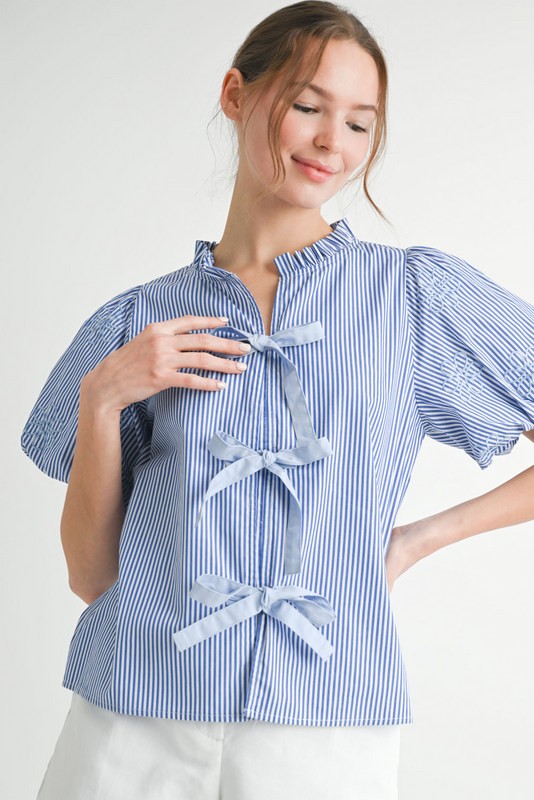 Cloister Collection | Bows Shirt Stripe
