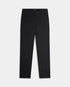Black pants on a light gray background