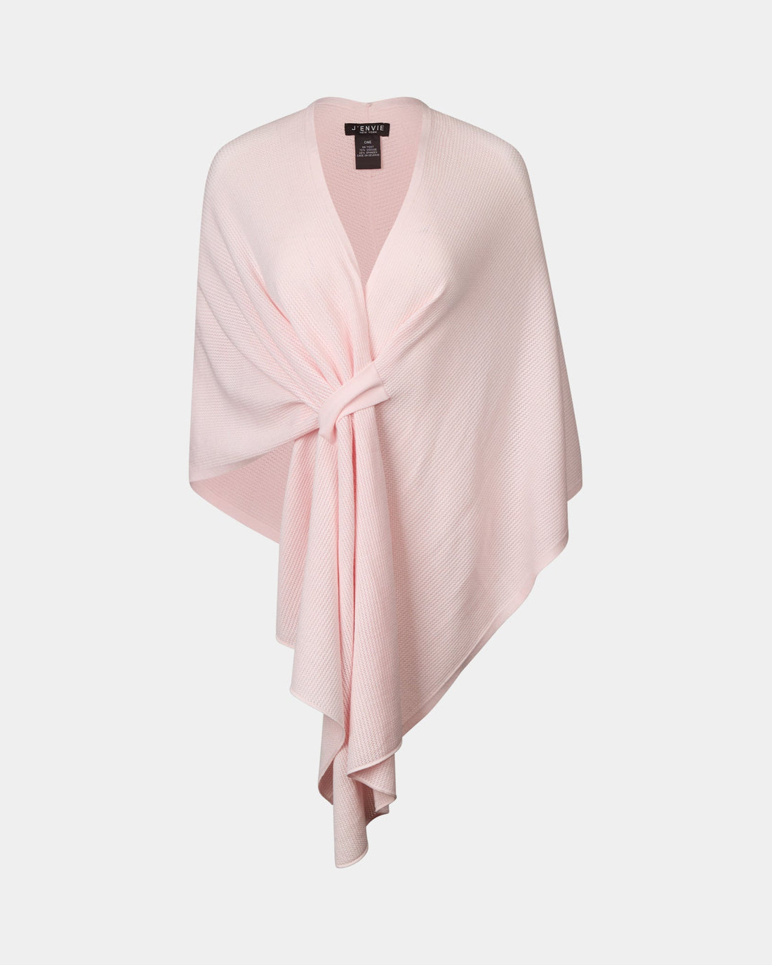 Pink wrap with a knot detail on a light gray background
