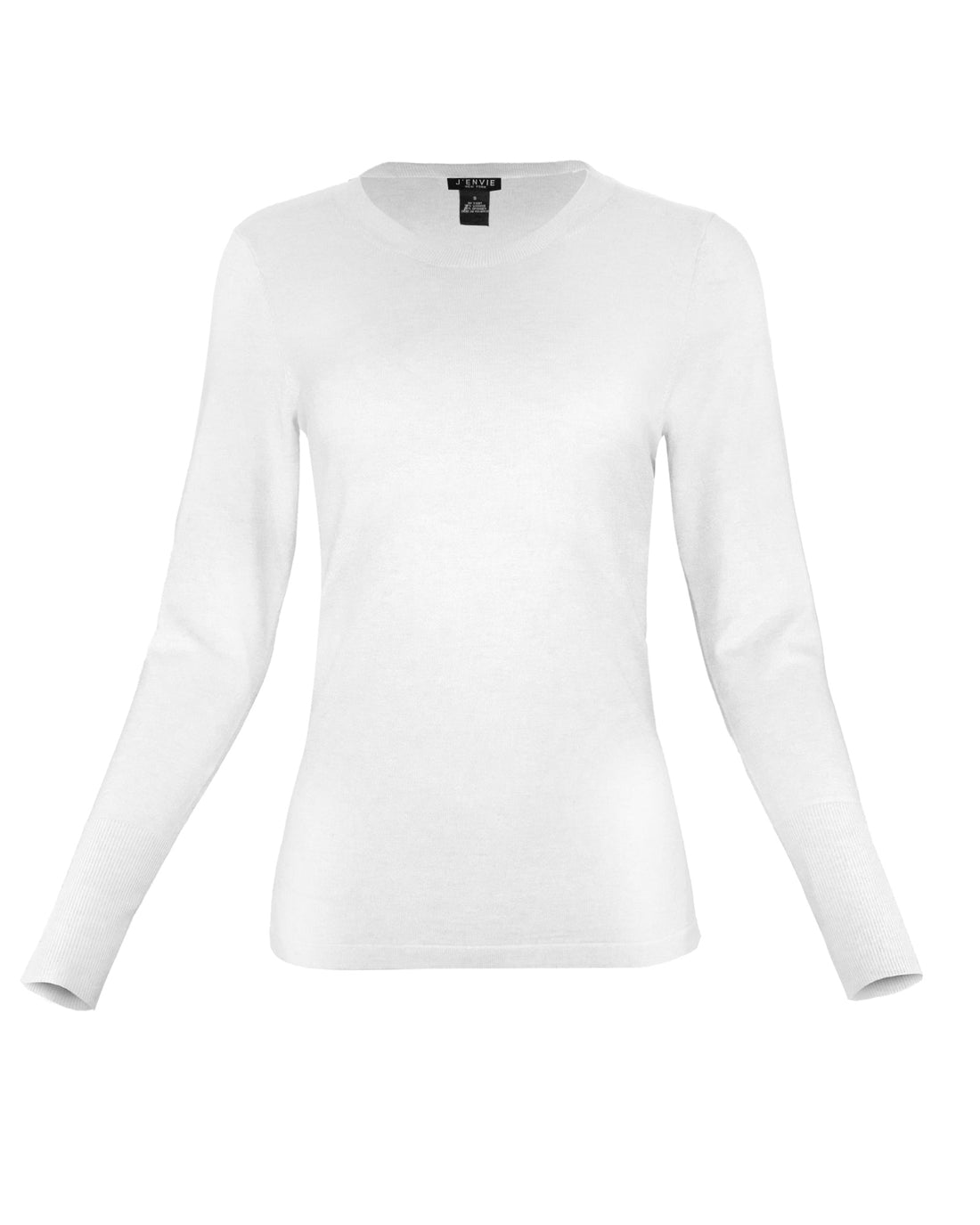 White long-sleeve shirt on a white background
