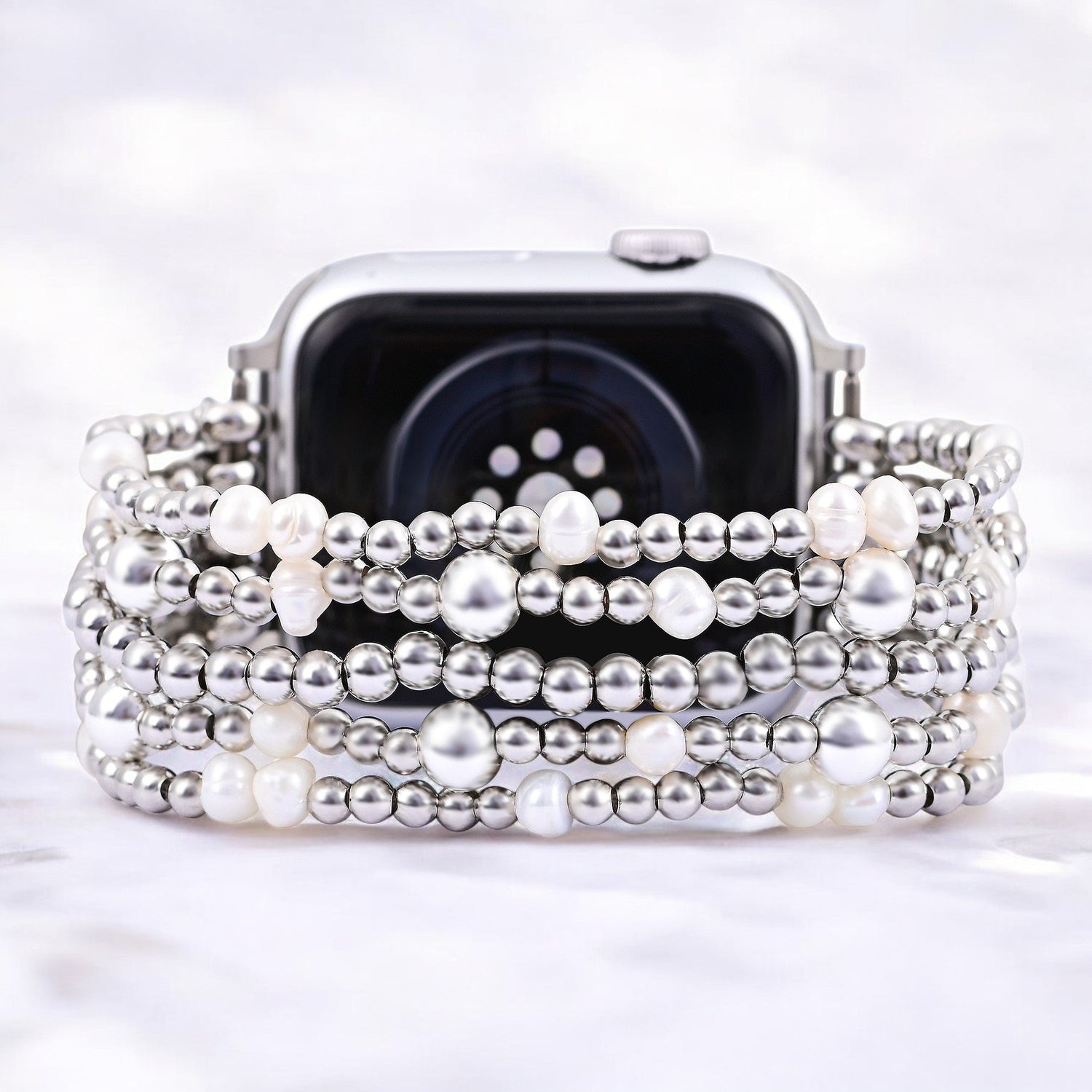 Shimmering Pearl Apple Stretch Band