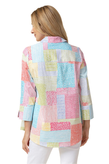 Habitat |  Perfect Travel Patchwork Hidden Placket Shirt