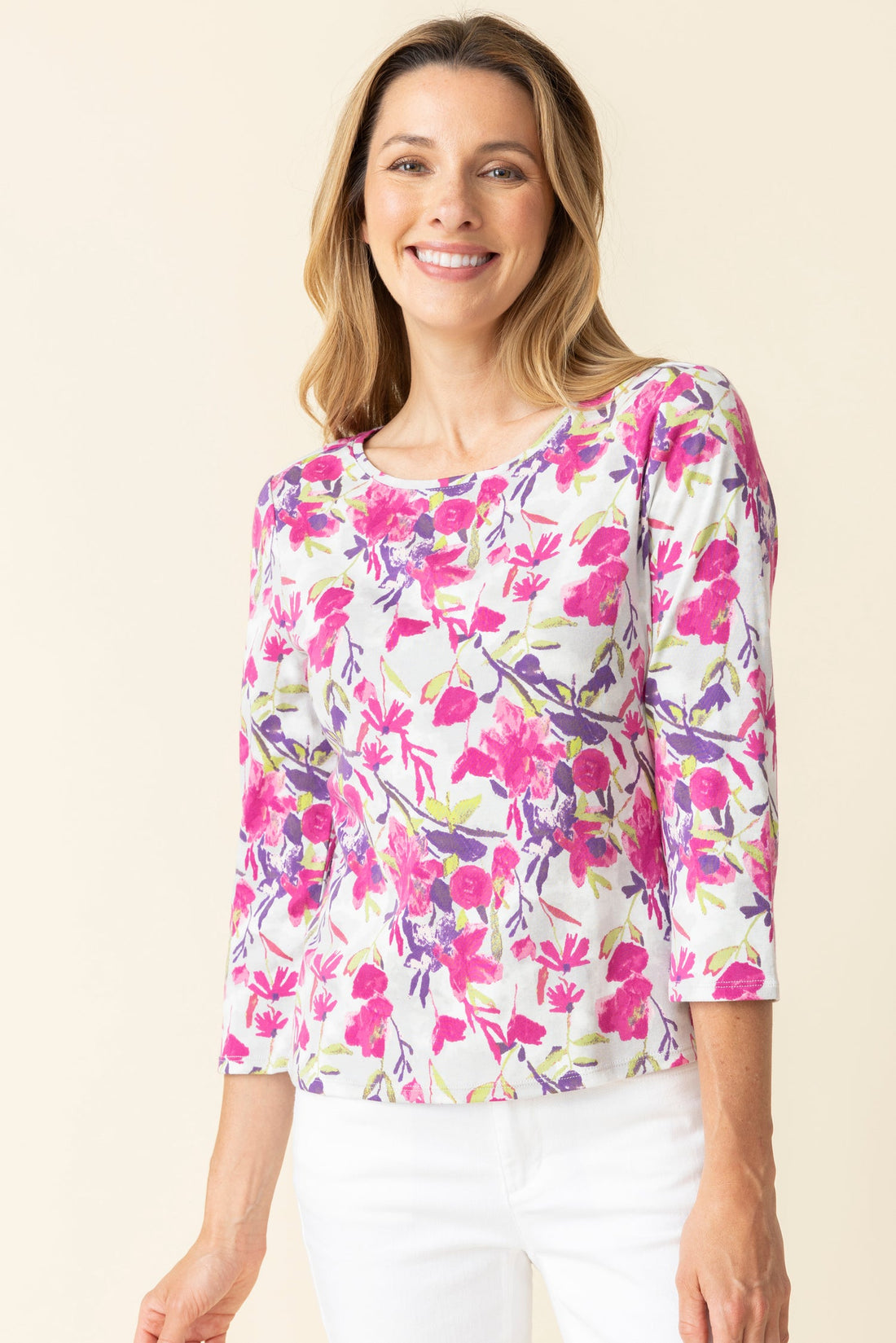 Habitat | Cozy Rib Spring Floral Everyday Tee