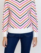 Vilagallo | Chevron Turtleneck Sweater