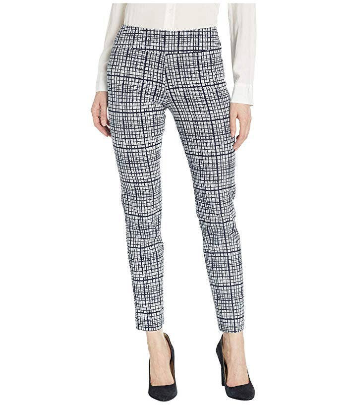 Krazy Larry P507 Pull on Pant - Navy Bars