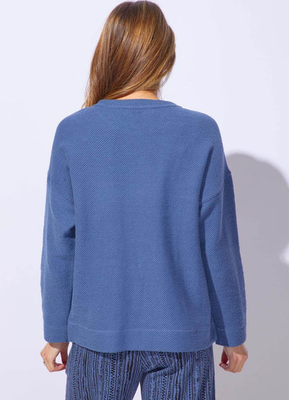 Escape By Habitat | Cool Breeze Terry Sundown Pullover, Denim