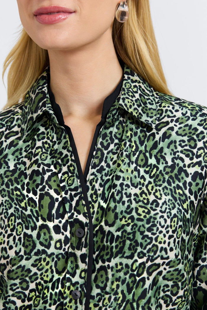 Foxcroft | Marlee Top - Leopard