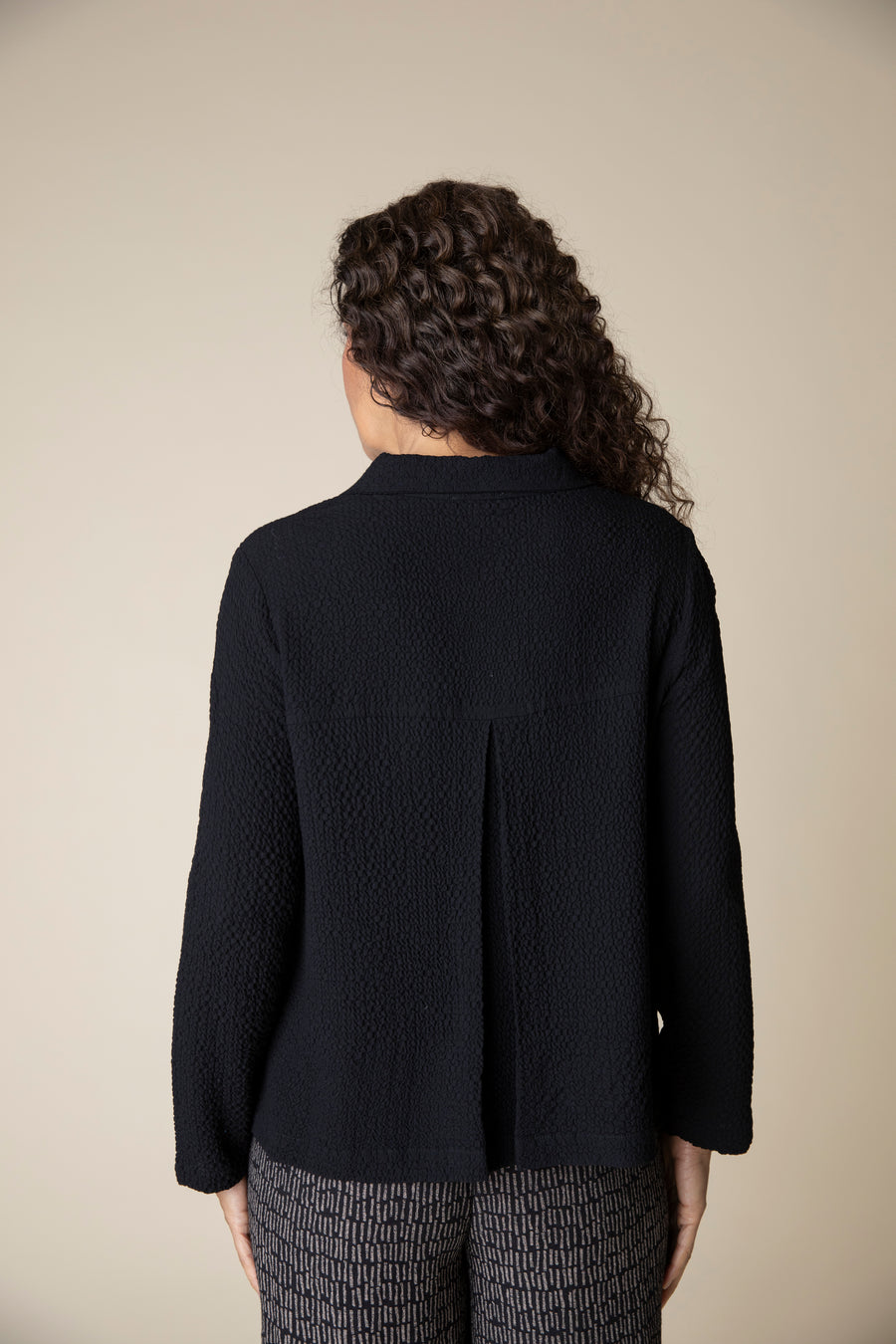 Habitat | Crinkle Crepe Solid Easy Swing Jacket