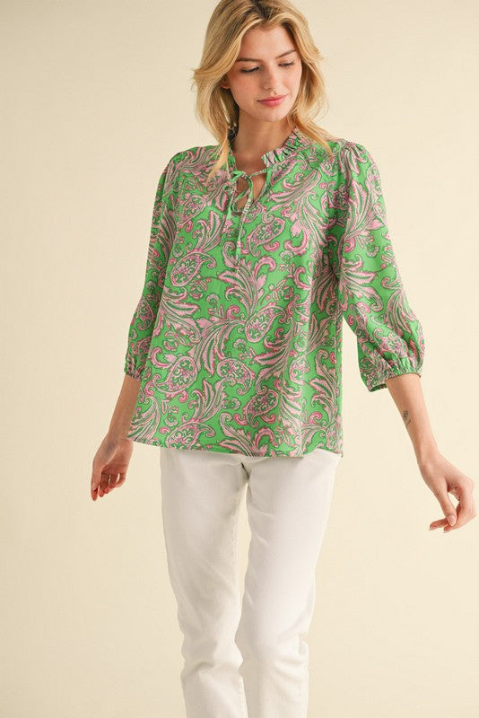 Cloister Collection | Print Top